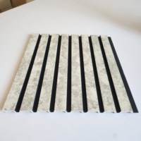 Panneau mural en PVC PS imperméable personnalisé Panneau de revêtement en polystyrène en bois pour décoration intérieure Prix d'usine d'un an Panneau de bureau