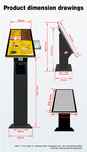 15.6 \ "Android tự phục vụ thực phẩm menu đặt hàng kiosk tầng đứng thanh toán thiết bị đầu cuối màn hình cảm ứng SDK nhà hàng ngang trực tuyến - Product Image 5