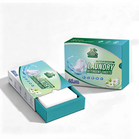 Feuilles de lessive parfumées à la fleur de poirier, fournisseur de feuilles de lessive écologiques, sans danger pour les bébés