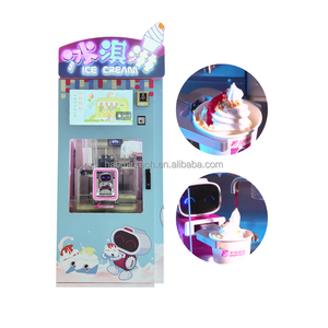 Mới đến làm cho tiền kinh doanh hoàn toàn tự động Ice-cream Maker Robot Ice-cream Máy bán hàng tự động - Product Image 2