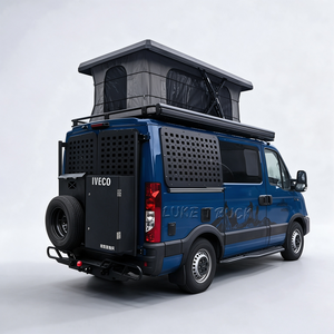 Remolque de Campamento Todoterreno 4x4, Autocaravana Reforzada de Fibra de Vidrio para Campamentos Salvajes - Product Image 1
