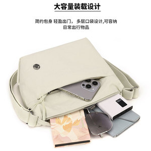 Women's Chest Bag Horizontal <b>Square</b> Waterproof Lightweight Crossbody Bag For Everyday Use Khaki Light Green Beige Black Caramel - Product Image 2