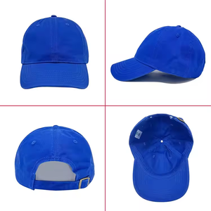 Casquettes de baseball OEM 6 panneaux en coton 100% vierges non structurées, personnalisables avec logo, de haute qualité, effet délavé, pour le sport - Product Image 3