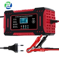 Liquidation : Chargeur de batterie numérique intelligent entièrement automatique 12V 6A pour voitures et motos (batteries au plomb) – Prises UK, US, AU, EU