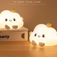 Lampe de nuit LED Sunjoy, chat mignon, dessin animé, animal, lumière colorée, décoration de chambre, lumière d'ambiance, lumières d'humeur pour enfants