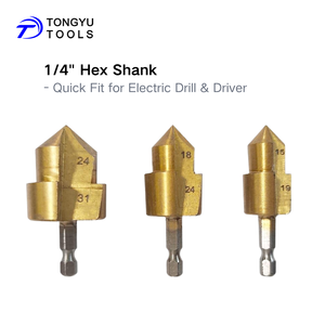 3PCS阶梯式铰刀钻头组15-31毫米，用于PPR聚氯乙烯管道倒角、斜面、膨胀和连接器边缘修复 - Product Image 3