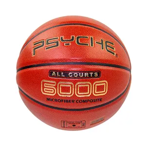 Заводская поставка, профессиональный баскетбольный мяч из микрофибры размером 7 для игры в помещении