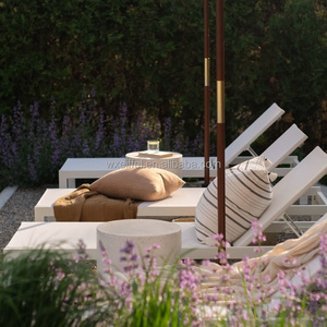 Beach Comfort Resort Loisirs Hôtel Jardin Bois <span class=keywords><strong>de</strong></span> teck PLUS DESIGN Chaise <span class=keywords><strong>de</strong></span> <span class=keywords><strong>piscine</strong></span> Chaise longue extérieure Chaise longue - Product Image 2