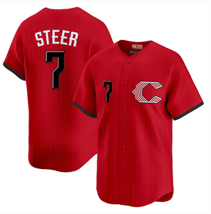 เสื้อเบสบอลปี 2026 ขายส่ง11 แบร์รี ลาร์กิน 30 เคน กริฟฟีย์ จูเนียร์ 44 เอลลี่ เดอ ลา ครูซ เสื้อเบสบอล ซินซินเนติ โค จัดส่งเร็ว - Product Image 5