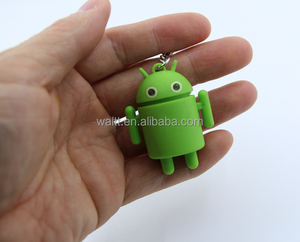 LED אור 3D אנדרואיד רובוט פלסטיק <span class=keywords><strong>Keychain</strong></span> - Product Image 2