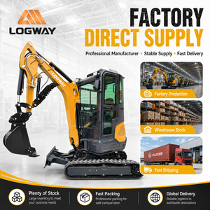 <span class=keywords><strong>Mini</strong></span>-excavatrice multifonctionnelle LOGWAY approuvée ISO, équipée d'un <span class=keywords><strong>godet</strong></span> à pince pour l'aménagement paysager des vergers - Product Image 5