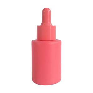 Empty Clear Red 30ml 50ml Glass Essential Oil <b>Bottle</b> <b>Dropper</b> Luxury Serum <b>Bottle</b> Low Moq With Cap - Product Image 1