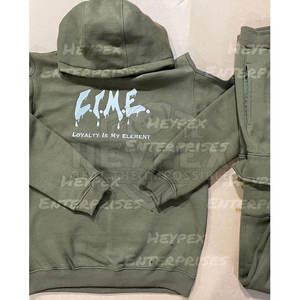 Conjunto de ropa deportiva para correr de 100% algodón para hombre, sudaderas con capucha para gimnasio, chándal de entrenamiento a la venta para deportes de invierno - Product Image 4