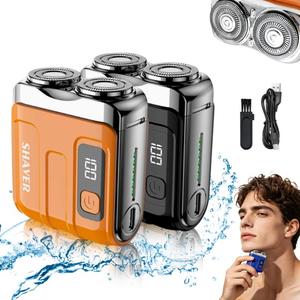Afeitadora Inteligente de Acero Inoxidable 0728, Tipo C, Profesional, Mini, 300 mAh, Inalámbrica, Recortadora de Barba para Hombre, de Larga Duración, para Viajes - Product Image 3