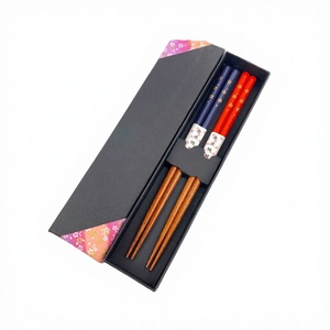 Field Traditional Designed Cherry Blossom Wood <b>Reusable</b> <b>Chopstick</b> Tableware Bulk Customized for Hotels Business Gifts - Product Image 1