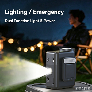 3000mah Rechargeable Lightweight Waist Fan 16000RPM Semiconductor Cooling mini Fan with LED Display Torch <b>Light</b> Outdoor <b>Neck</b> Fan - Product Image 2