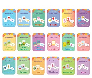 Tarjeta de bolsillo Montessori para Educación Temprana de bebé, juguetes educativos para niños, tarjetas de memoria para aprendizaje temprano en inglés - Product Image 3