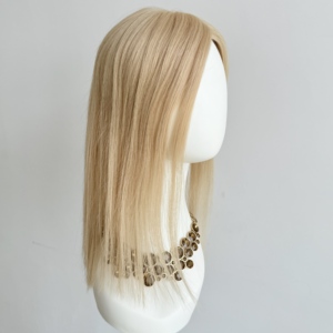 วิกผมแท้สำหรับผู้หญิง ขนาด 5.5*6.5 นิ้ว สำหรับผมบาง  แบบโมโน  ความหนาแน่น 130% สีธรรมชาติ # 18 - Product Image 3