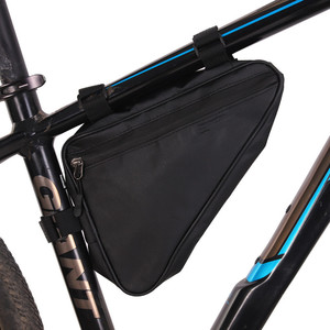 Bolsa triangular unisex para bicicleta, bolsa triangular impermeable de 2L para cuadro de bicicleta de montaña, almacenamiento de equipo de ciclismo - Product Image 1