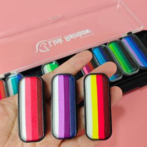 ชุดระบายสีร่างกายหลากสีรุ้งแบบมืออาชีพ ปลอดสารพิษ สำหรับงานปาร์ตี้เด็กและกีฬา ลดราคาพิเศษ - Product Image 4