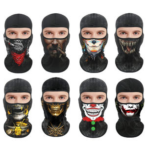 Penjualan laris 3D dicetak wajah penuh Cagoule masker Ski Cosplay Halloween hewan tengkorak Balaclava gambar Digital metode gaya keren lucu - Product Image 2