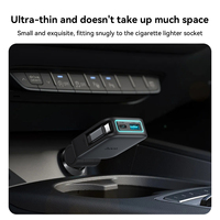 Chargeur de voiture Hoco Z67 Triunfar PD 60W 1C1A + Type-C avec câble télescopique
