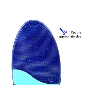 Semelles orthopédiques sportives en PU bleu, antichoc et antidérapantes, modèle en gros à prix abordable, fabriquées en Chine - Product Image 6