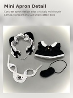 Costume de demoiselle d'honneur personnalisé OEM pour poupées en coton de 10 cm, robe de princesse à oreilles de chat, ensemble de vêtements de remplacement pour poupées