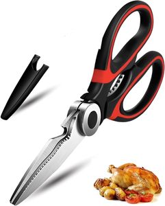 Ciseaux de cuisine multifonctionnels de 8 pouces très vendus, ciseaux utilitaires, ciseaux à volaille, ciseaux à poulet avec étui - Product Image 1
