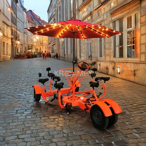 Vélo de fête électrique à pédales pour 7 personnes, idéal pour les sorties en ville et les activités de team building - Product Image 2