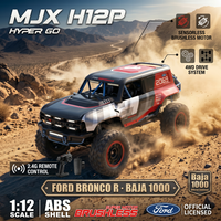 MJX H12P 1/12 2.4G 4WD Vehículo RC con Motor sin Escobillas y sin Sensores, Modelo de Auto de Carrera Corta RTR Bronco Baja 1000 con Autorización Oficial