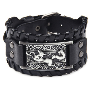 Vyking Souvenir in vera pelle vyking bracciale Norse da uomo bracciale vyking gioielli - Product Image 3