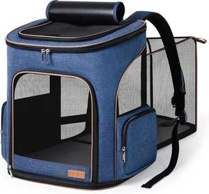 Sac à dos de transport pour chat de grande taille, extensible, pour petits chiens et chats moyens, jusqu'à 18 livres, échantillon gratuit - Product Image 1