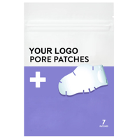 Marque privée 7Ct sans cruauté absorbe l'huile pendant la nuit Patch pour bouton végétalien de qualité médicale patchs hydrocolloïdes pour les pores du nez
