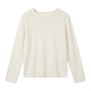 <span class=keywords><strong>Pull</strong></span>-over en maille à sequins pour femme, fin, scintillant, col rond, léger, multicolore, élégant et <span class=keywords><strong>brillant</strong></span> - Product Image 1
