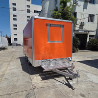 Remorque commerciale mobile avec cuisine complète, chariot alimentaire, camion de crème glacée mobile