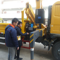 Grue mobile articulée HAOY 5 tonnes à commande à distance pour atelier, avec bras articulé et nacelle hydraulique