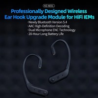 Écouteurs sans fil KZ AE01 BT5.4 TWS avec module ENC/ACC, technologie hybride, crochet d'oreille, avec Smart EDXPRO ZSNPRO CCA ND