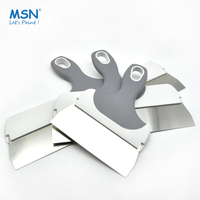 Ensemble de grattoirs et spatules MSN, grattoir flexible pour peinture et murs, spatule à mastic avec poignée en caoutchouc