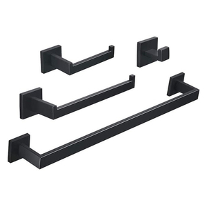 Nouvel ensemble de quincaillerie de salle de bain style barre dorée, porte-serviettes en nickel brossé pour hôtel - Product Image 5