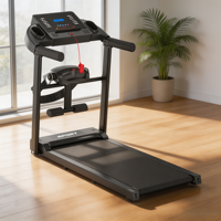 Caminadora Eléctrica Compacta Plegable Sin Necesidad de Ensamblaje, Cinta de Correr Ancha y Confortable, Programas de Entrenamiento Inteligentes, Motor Silencioso, Ideal para Espacios Pequeños en el Hogar