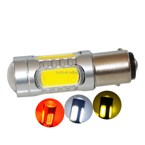 Đỏ trắng vàng lần lượt tín hiệu xe ánh sáng phụ kiện công suất cao 1157 BAY15D COB 7.5W Led Đuôi phanh dừng & đảo ngược đèn - Product Image 1