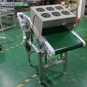 लहर मिलाप पीसीबी पीवीसी ग्रीन बेल्ट विधानसभा छोटे कन्वेयर तालिका मशीन औद्योगिक प्रशंसकों के साथ झुकाना कन्वेयर बेल्ट - Product Image 2