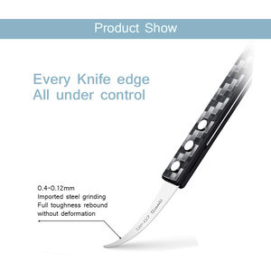 QIANLI DP شفرة يدوية مصقولة يدويًا + مقبض من ألياف الكربون غير قابلة للإنزلاق للهاتف المحمول أدوات يدوية لإصلاح إزالة الصمغ - Product Image 4