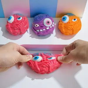 Bolas de brinquedo monstro Tiktok Bola de relaxamento de estresse de monstros Bola de pulverização colorida de brinquedo mais vendido