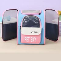 Sac à dos de transport pour animaux de compagnie, carré, loisirs, chats, chiens, petits animaux, voyage portable, design super ventilé, approuvé par les compagnies aériennes, 10 kg
