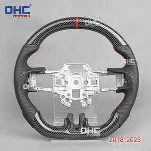 Volante de fibra de carbono Hydro Dip de almacén de EE. UU. Para <span class=keywords><strong>Ford</strong></span> <span class=keywords><strong>Mustang</strong></span> Ecoboost Gt <span class=keywords><strong>Shelby</strong></span> Gt350 Gt350r 2015-2023 OHC - Product Image 2