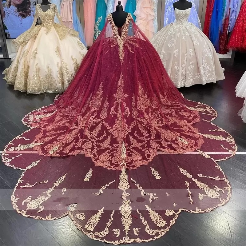 burgundy and gold sweet 16 dresses Gold Glitter Butterfly and Burgundy Dress Quinceanera Laser Cut Invita –  Invitations by Luis Sanchez main image 1