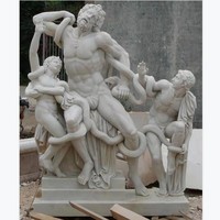 Personne célèbre décoration bali marbre pierre nu muscle homme nu statues de serpent