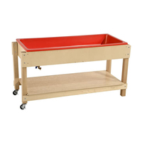 Table sensorielle Montessori pour tout-petits avec bacs Activité éducative Table de jeu en bois pour enfants Artisanat pour jeu sensoriel et artisanat